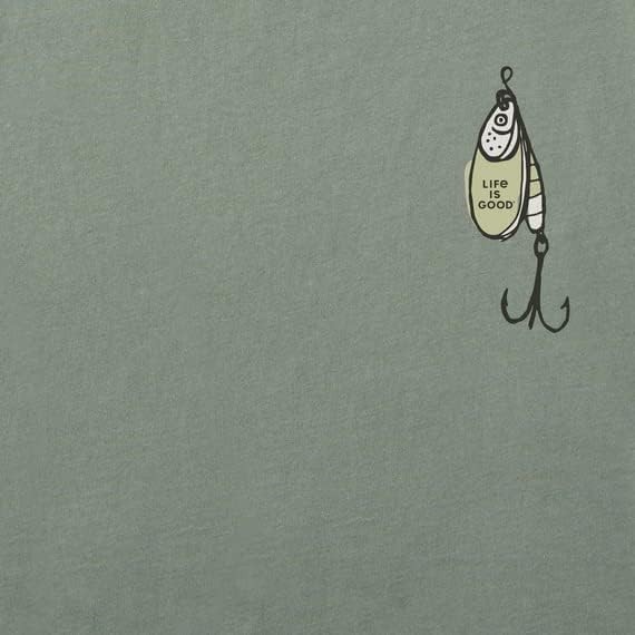 LIFE IS GOOD Fish Fishing Lures More Worry Less Mens SS TShirt NWT Sz Medium M gallery