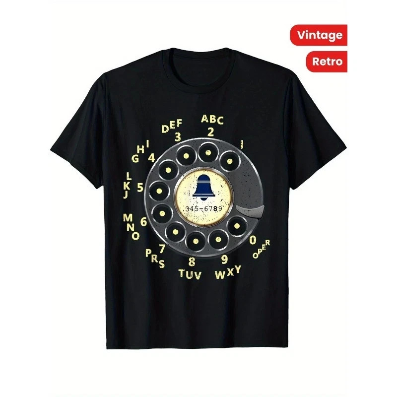 Vintage Retro Dial Telephone T-Shirt gallery