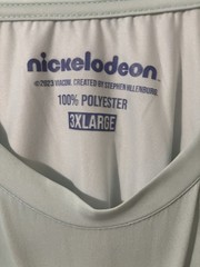 Men’s 3X Squidward Pattern Nickelodeon T-Shirt Short-Sleeve
