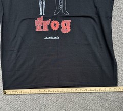 FROG Skateboards Vector Worlds Graphic Mens Tee Size XL Black New Without Tags
