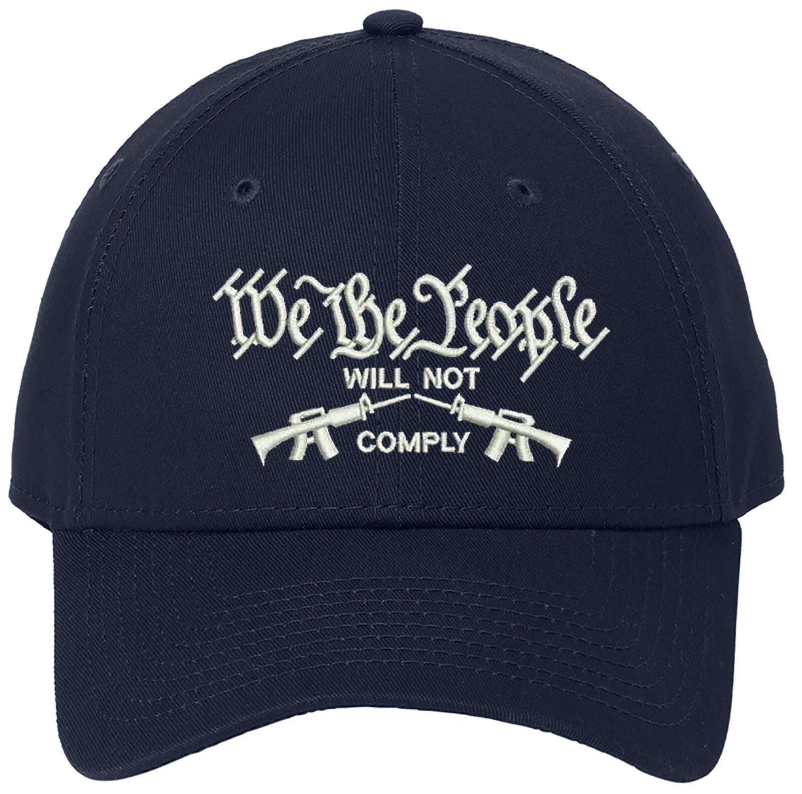 We The People Will Not Comply New Era Embroidered One Size Fits All Baseball Hat gallery