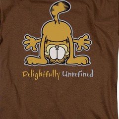 Garfield Delightfully Unrefined Licensed Adult Unisex T-Shirt Regular Fit Tee