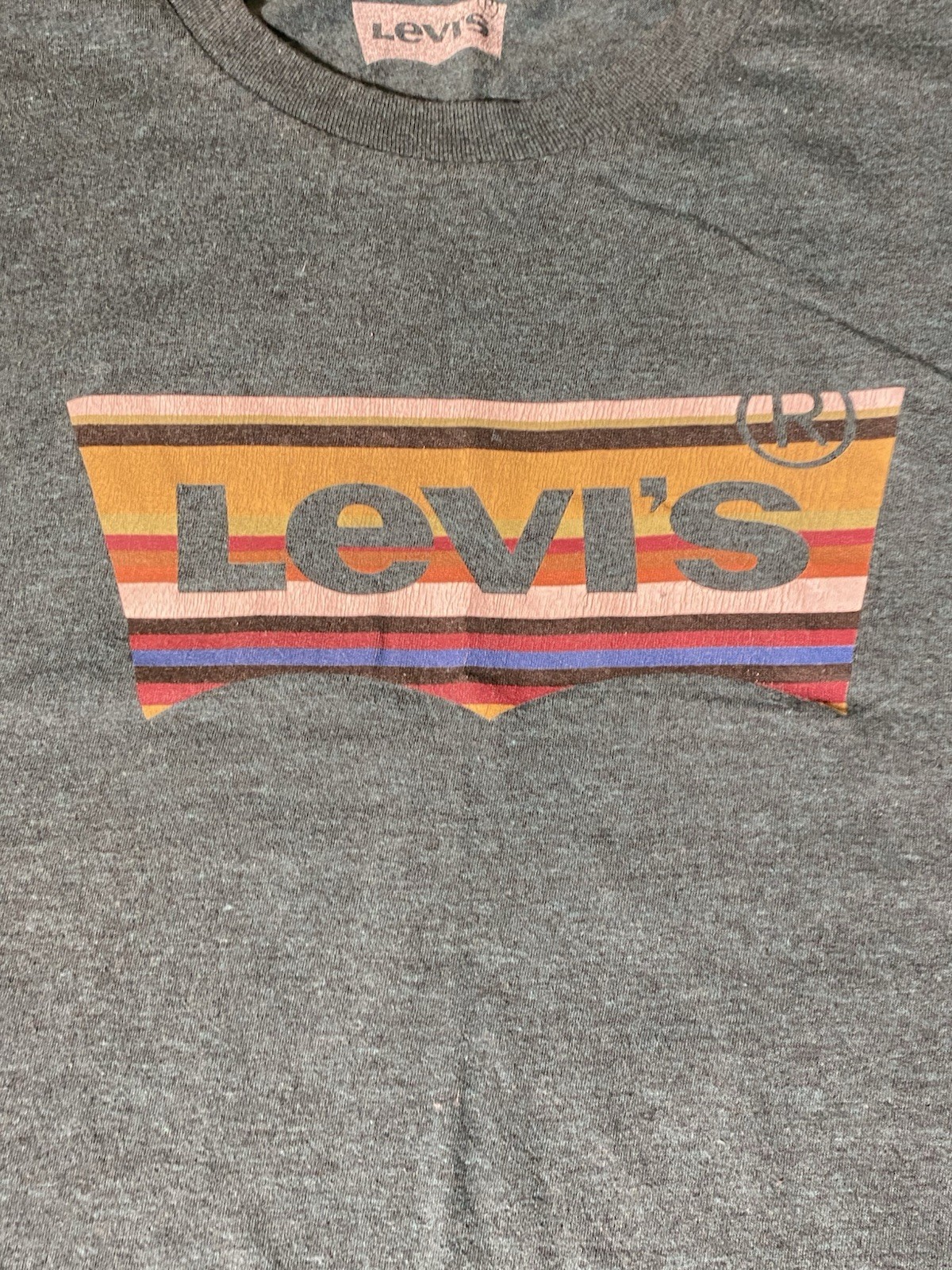 Levi’s T-Shirt Men’s Teal Batwing Logo Graphic Tee Short Sleeve Casual Shirt XXL gallery