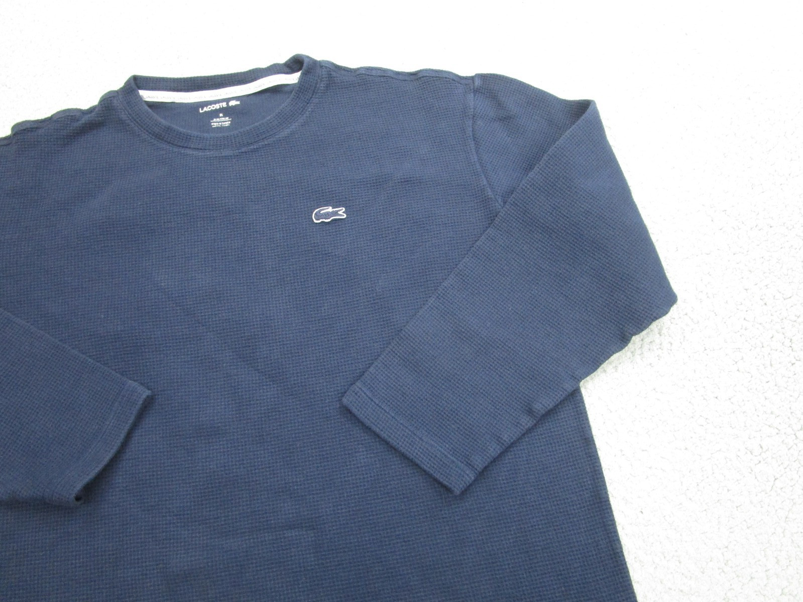 Lacoste Sleepwear Shirt XL Thermal Top Waffle Knit boxy crop high waist short gallery