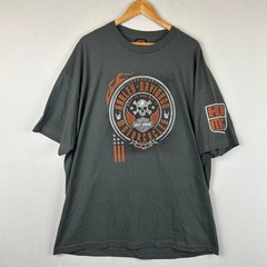 Harley Davidson Skull Crossbones Gray Short Sleeve Harbor Town Men’s Size 2XL