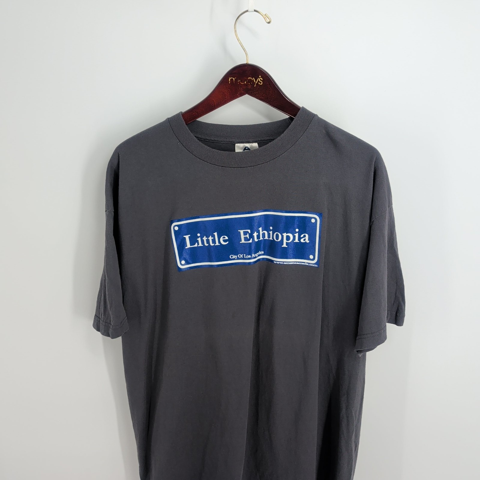Alstyle Apparel & Activewear AAA Little Ethiopia Pullover T-Shirt Dark Gray XL gallery