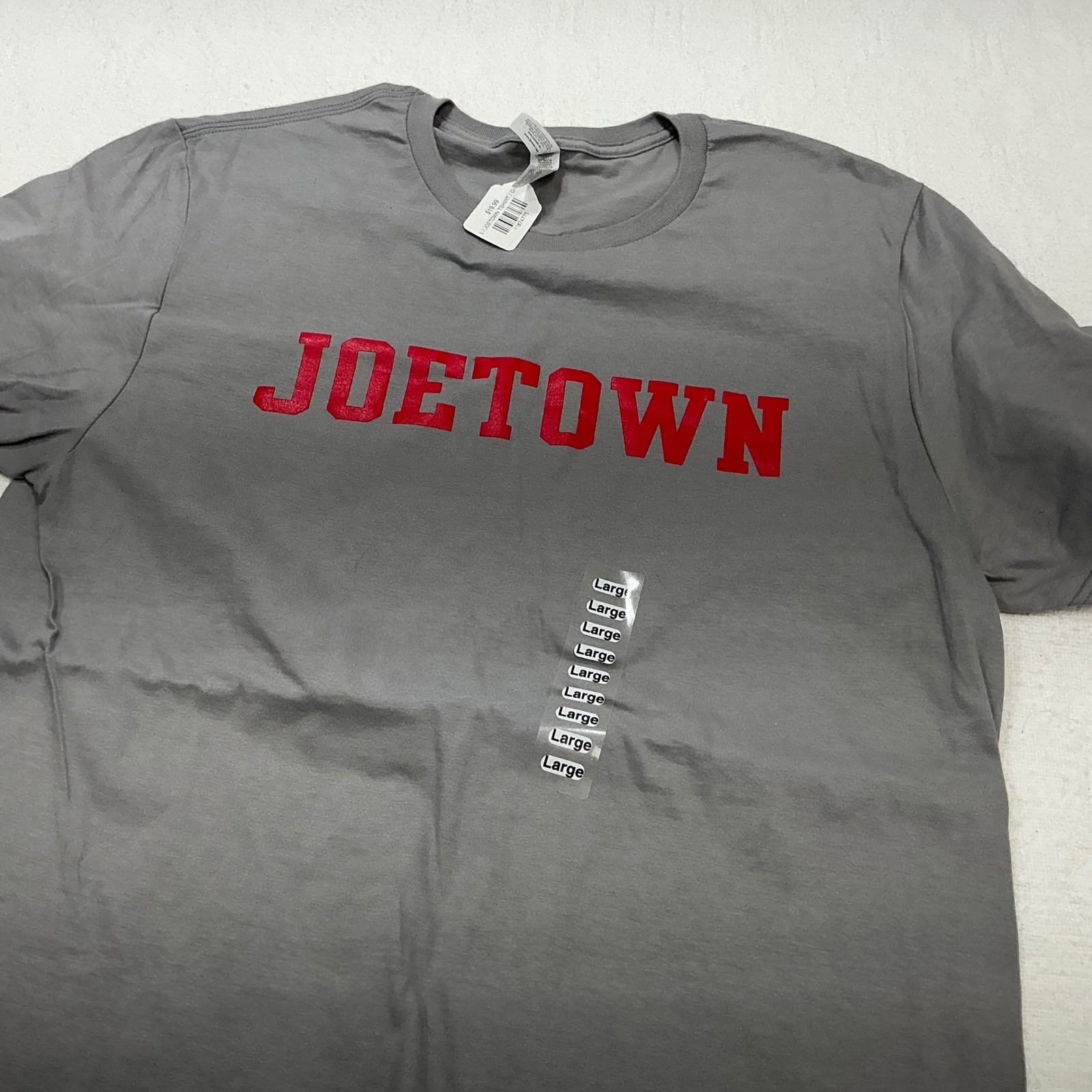 Jerzees Joetown CSB SJU T-Shirt Mens Large Gray Red Short Sleeve Crew Neck NEW gallery