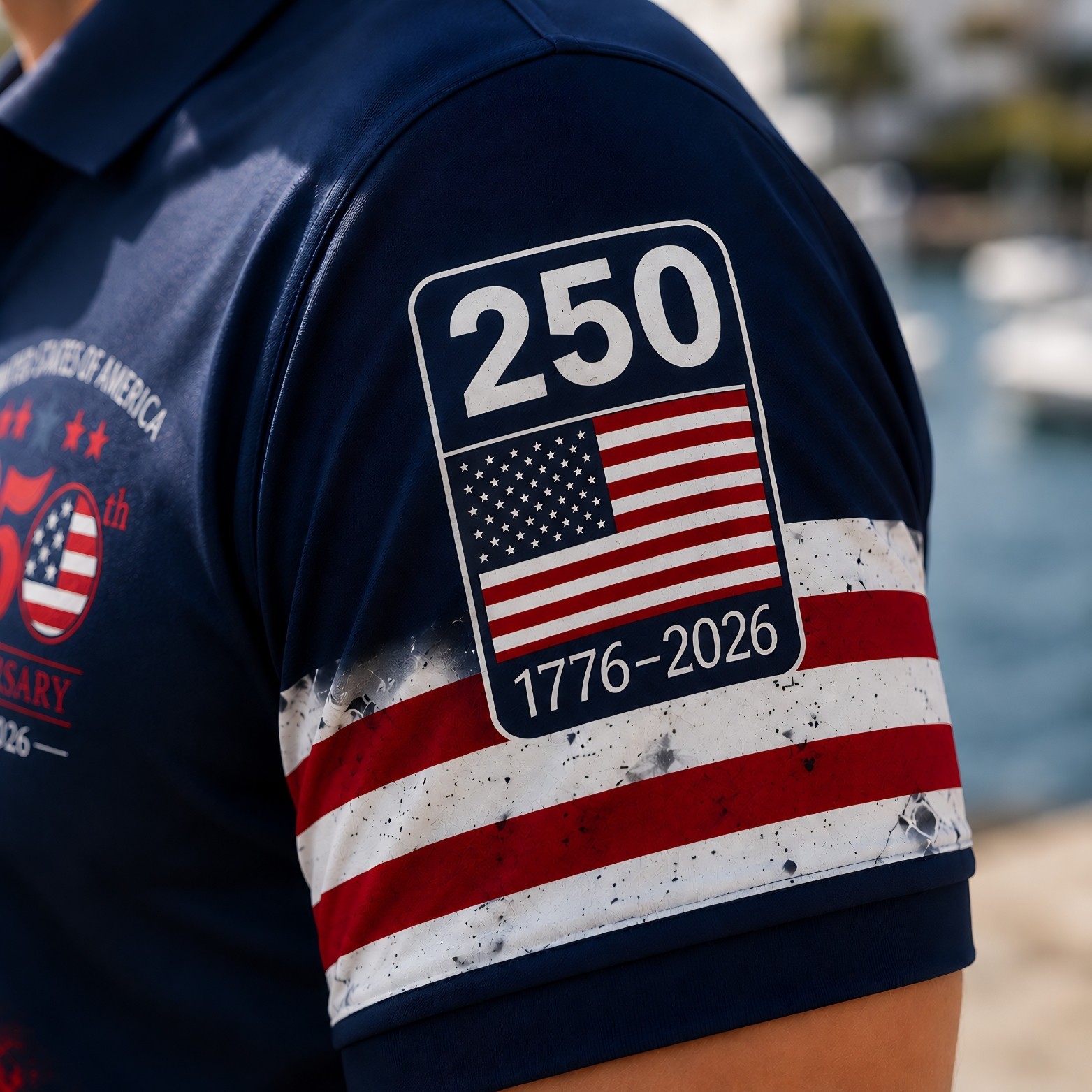 Vintage America 250th Anniversary Patriotic Shirt Men's US Flag Top Shirt(S-5XL) gallery