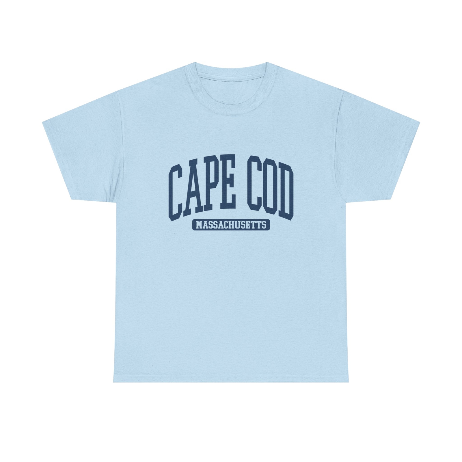 Cape Cod Massachusetts Souvenir Beach Classic, Vintage T-Shirt Light Blue