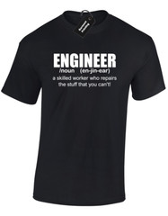 ENGINEER DEFINITION MENS T SHIRT COOL GIFT IDEA FOR DAD HUSBAND BROTHER TOP