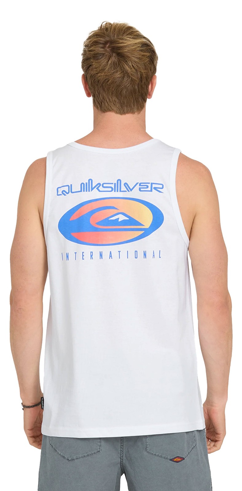 Quiksilver Men's QS International Tank Top - Regular Fit, White - New gallery