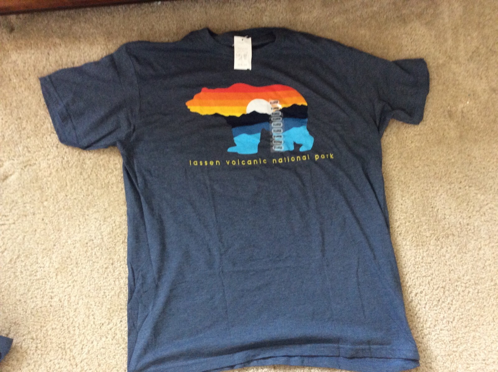 Lassen Volcanic National Park T-shirt XL Blue gallery