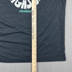 Chubbies Shirt Men Large Blue Solid Sky’s Out Thighs Out Graphic Tee Crew L