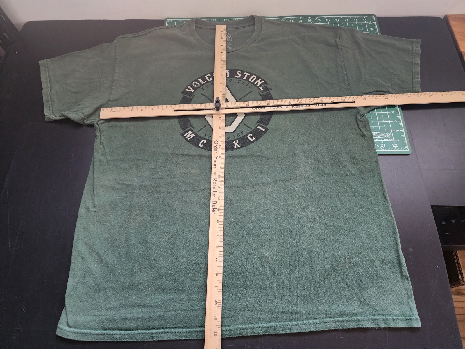 VOLCOM STONE TRUE TO THIS T Shirt Tee MCMXCI Green Men’s size 2XL gallery
