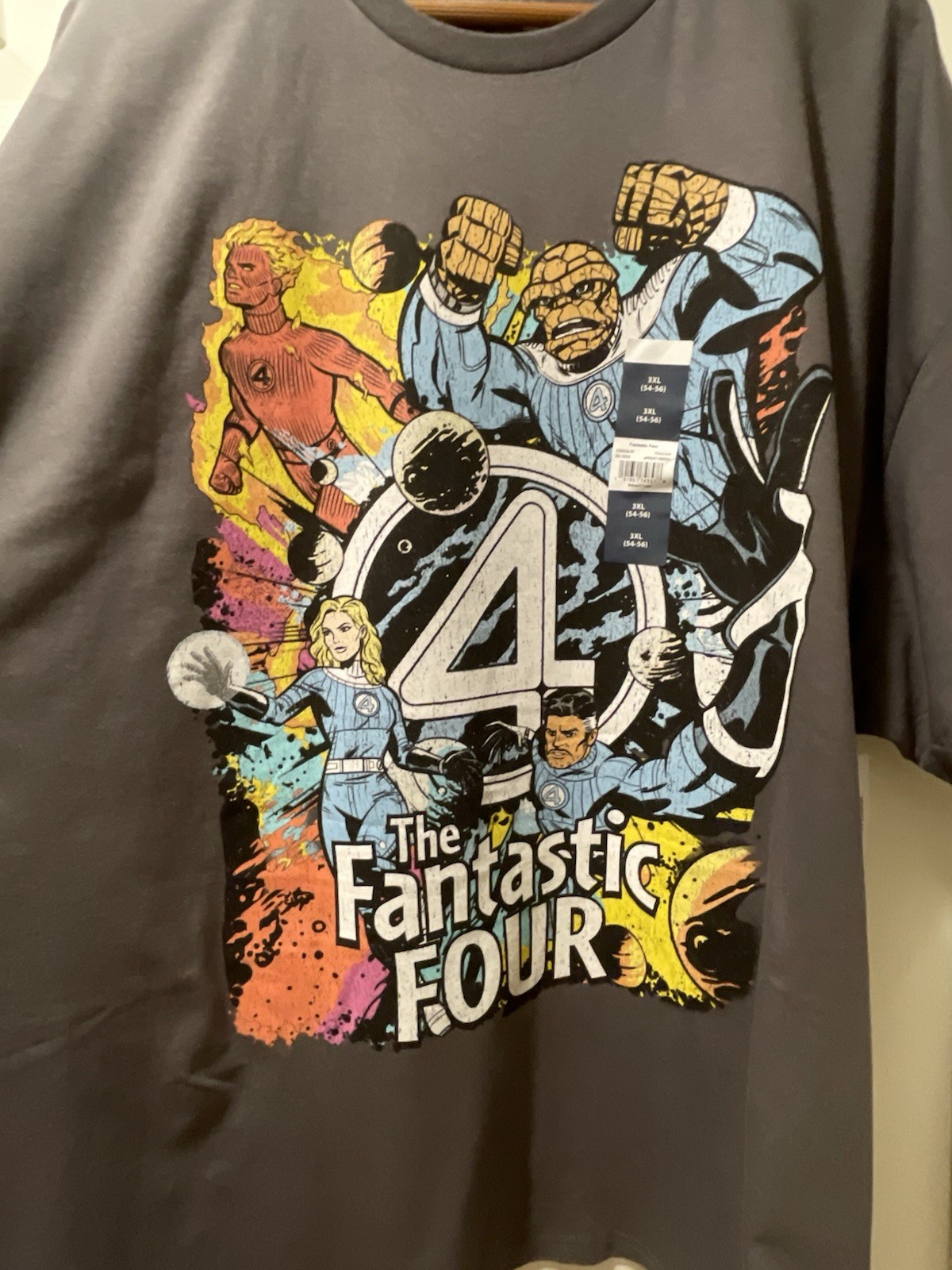 Marvel Fantastic Four 4 T-Shirt - Retro Graphic Tee Street Style Thing 3XL 54-56 gallery