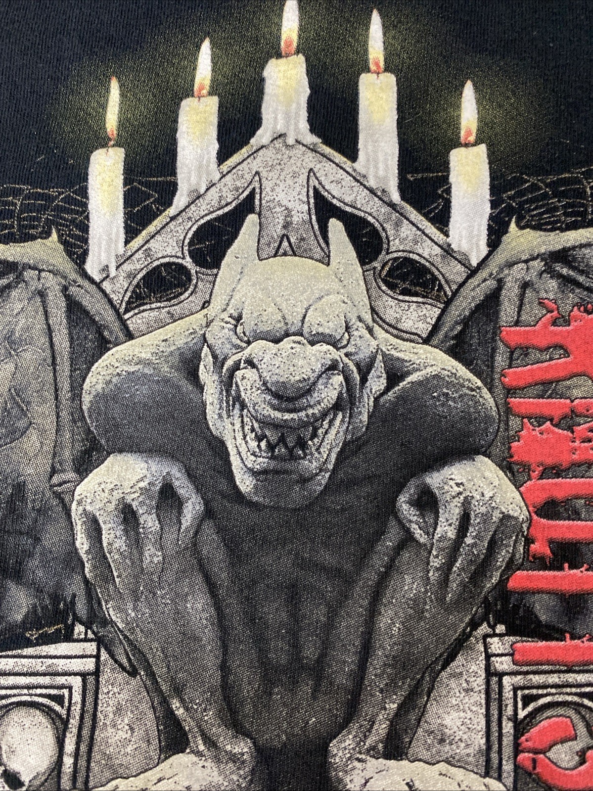 Knotts Scary Farm Oiginal Gargoyle Black T Shirt Men’s Size 2XL gallery