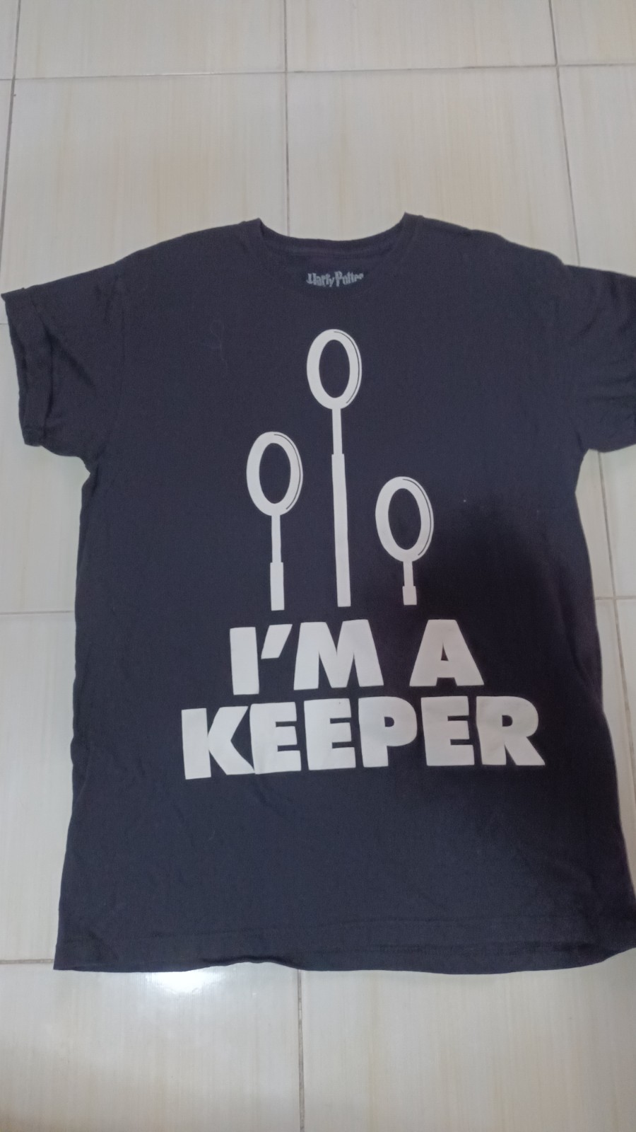 Harry Potter I’m A Keeper T shirt Black Size L