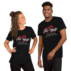 Two Hearts One Love Since 2026 Anniversary Gift For Couple Tshirt Men Women