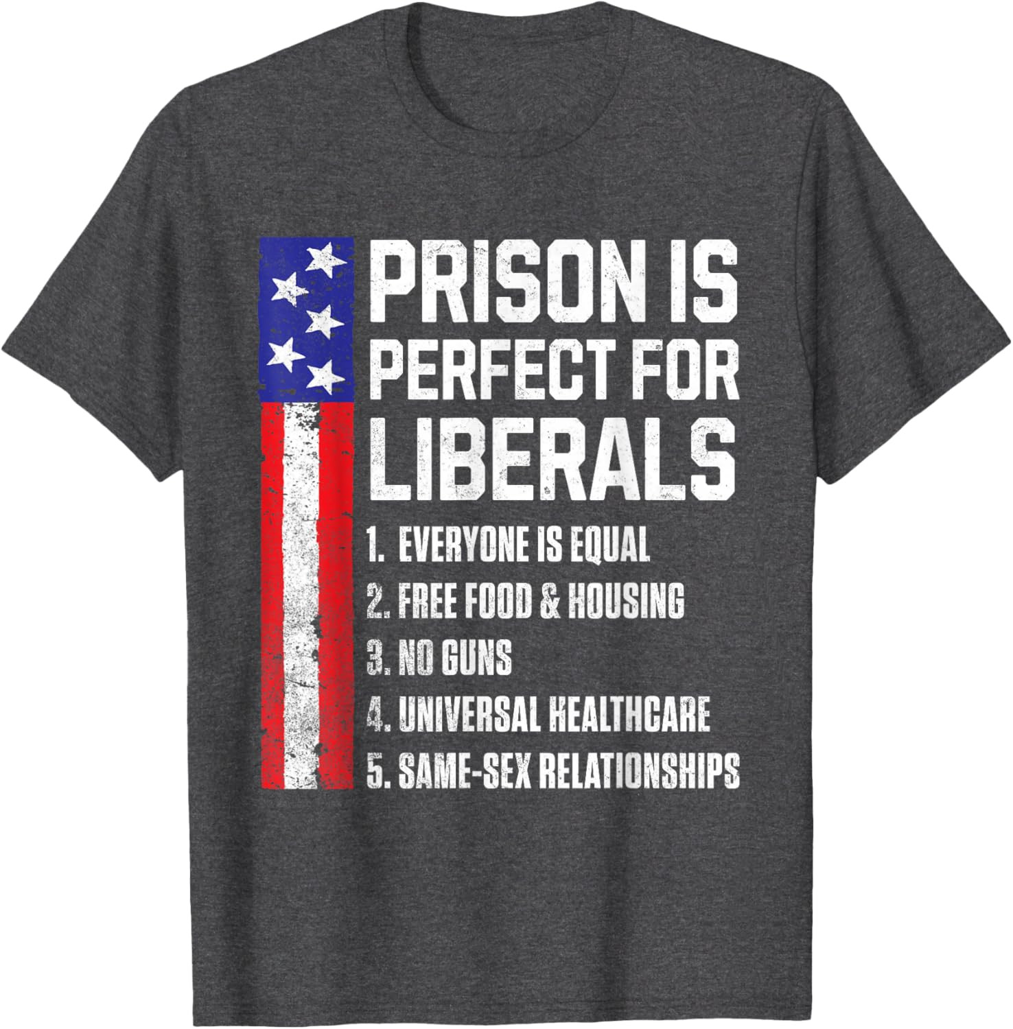 Prison is Perfect for Liberals T-Shirt gallery