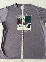 Unisex L B&C Collection Too Chic Amsterdam Purple T-shirt 100% Cotton Rare Find