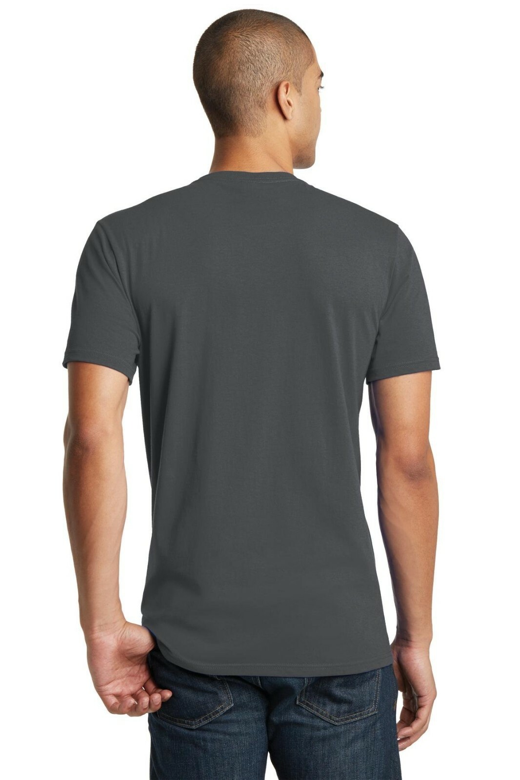 Bulk Lot District DT5000 Men T-Shirt Cotton Plain Short Sleeves (Pack of 10) gallery