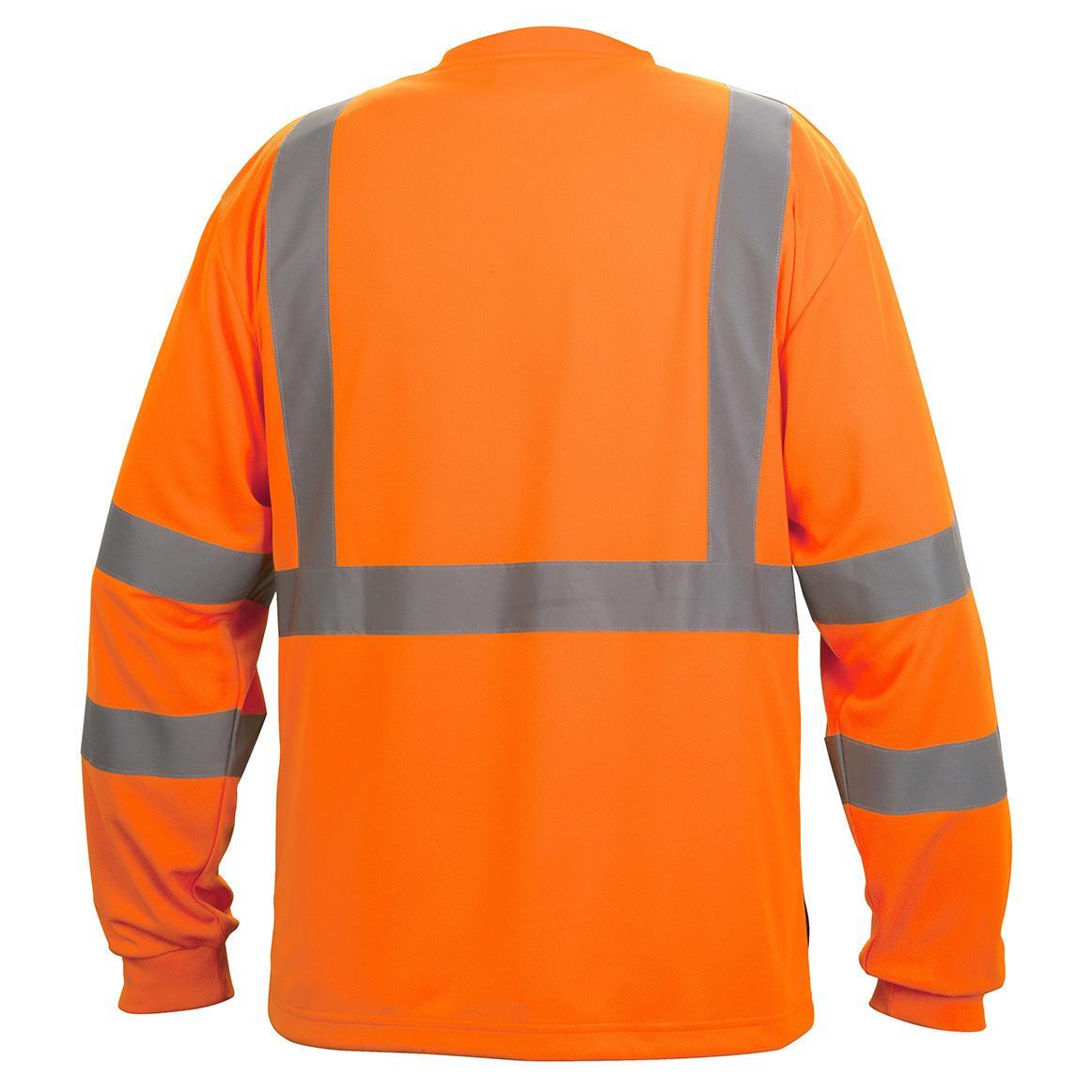 HI VIS ANSI CLASS 3 REFLECTIVE LONG SLEEVE ROAD WORK VISIBILITY SAFETY T SHIRT gallery