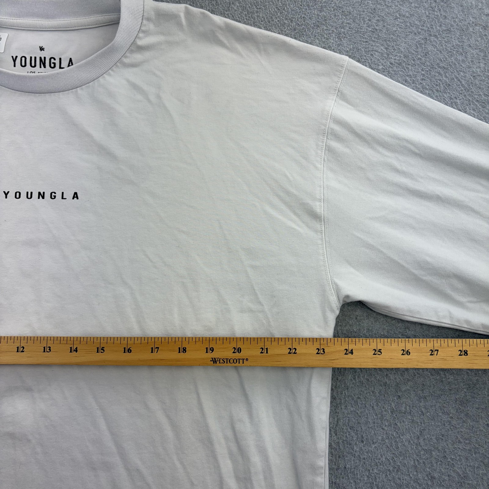 YoungLA Shirt Mens Large White Samurai Graphic Long Sleeve Tee Casual Adult gallery