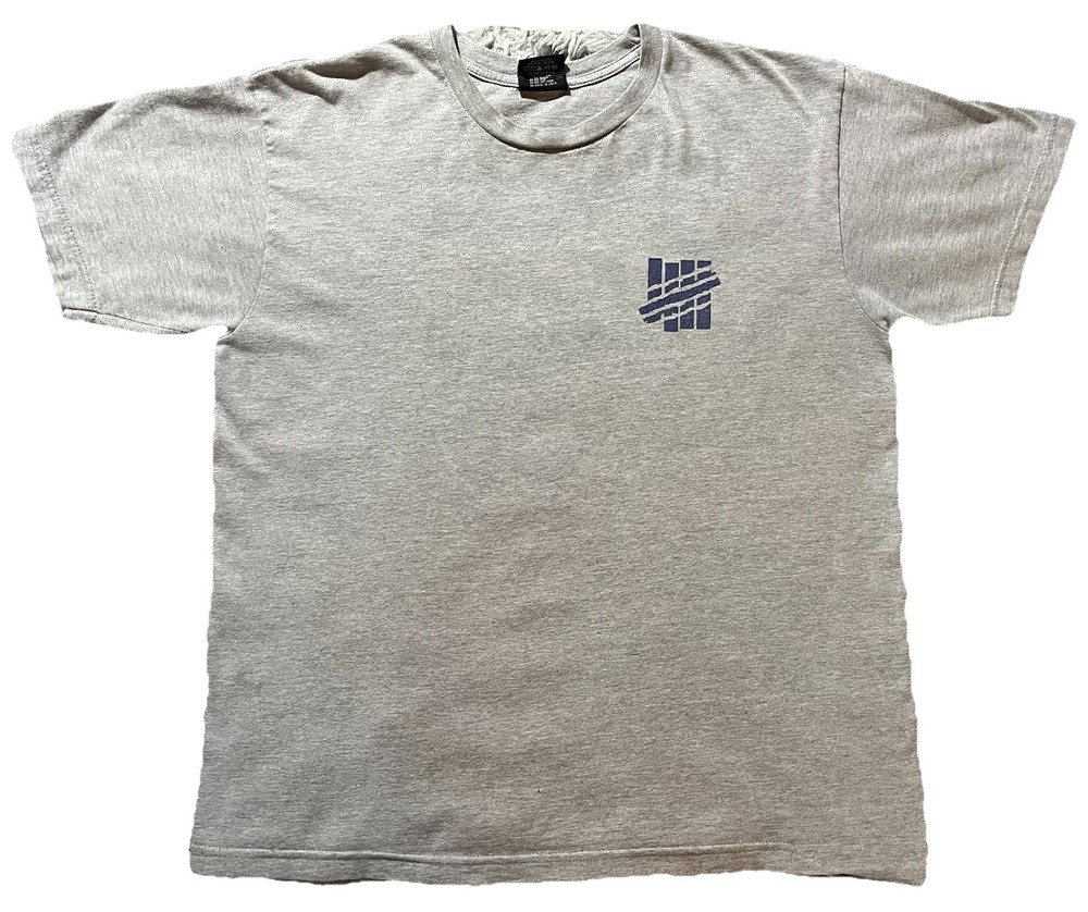 Undefeated Invaders T-Shirt Gray Size Large Double-Sided Streetwear