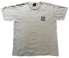 Undefeated Invaders T-Shirt Gray Size Large Double-Sided Streetwear