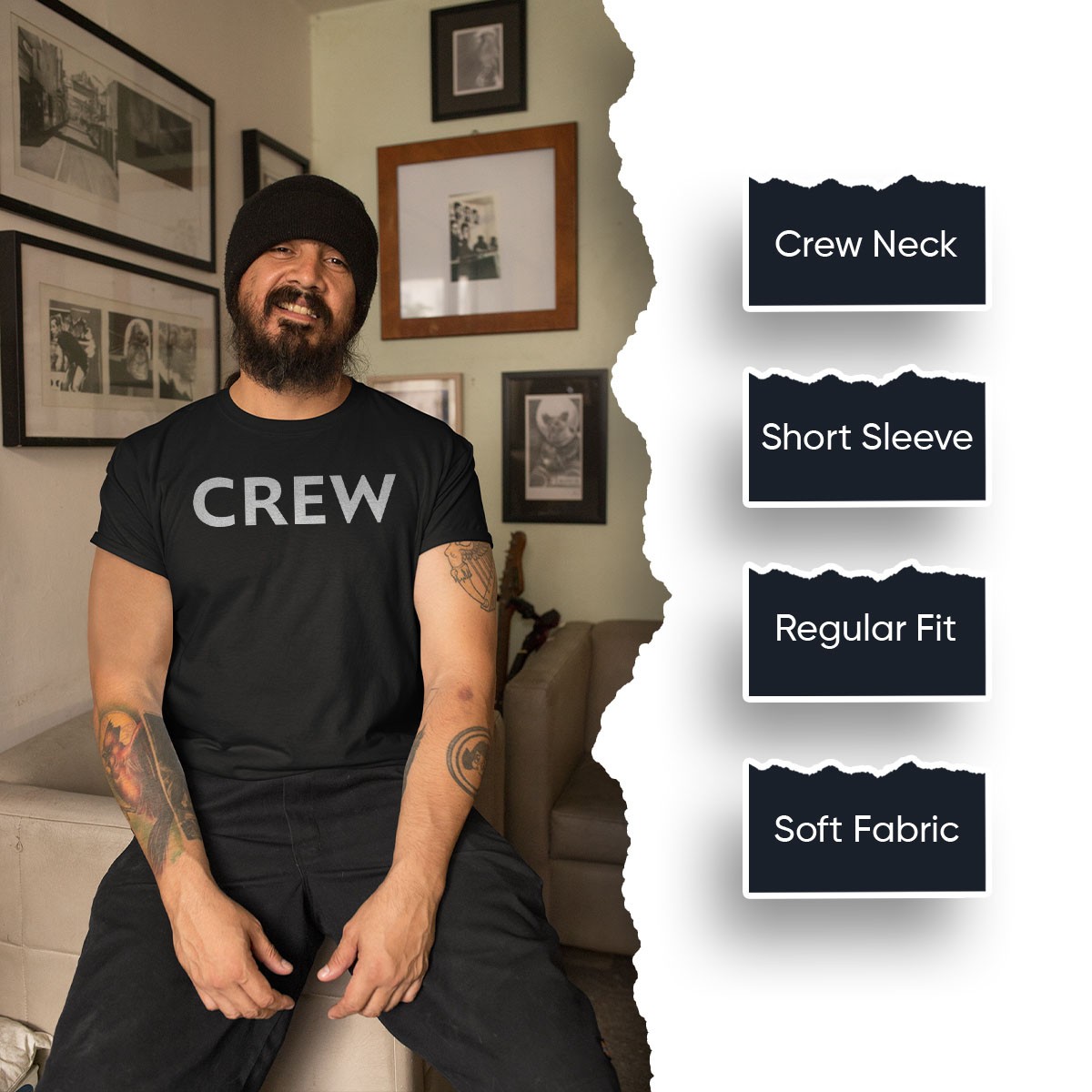 Crew Mens T shirts Unisex Tee Top gallery