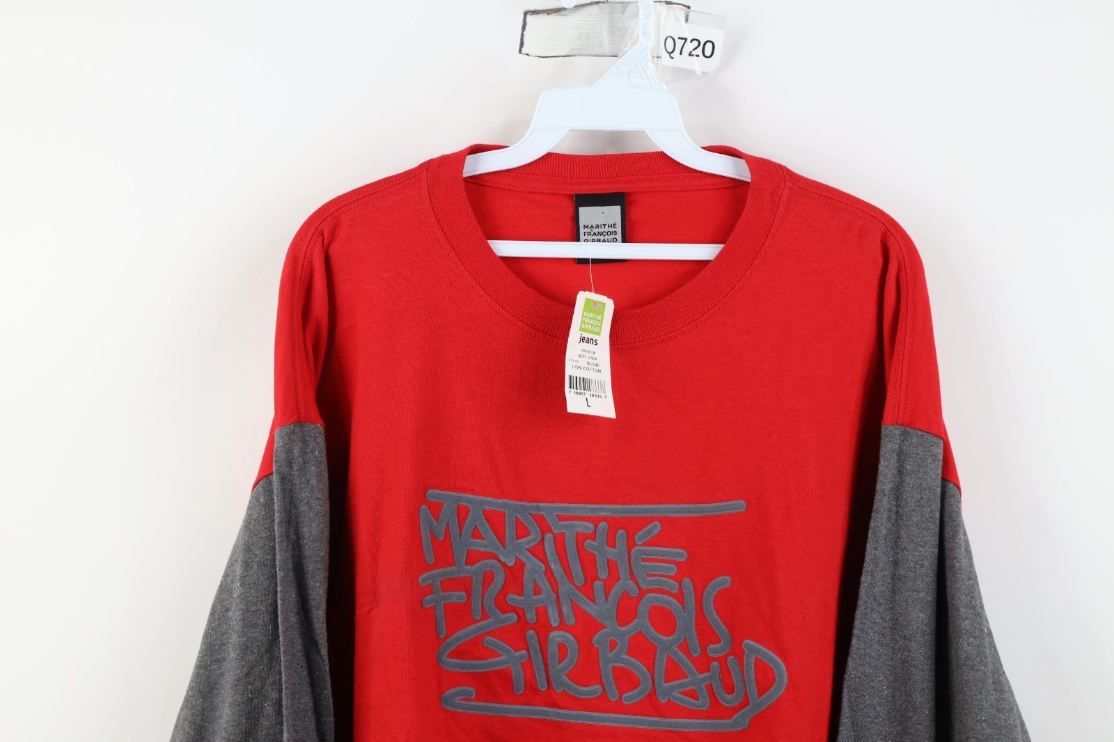 Deadstock Vtg 90s Marithe Francois Girbaud Mens Large Graffiti Raglan T-Shirt gallery