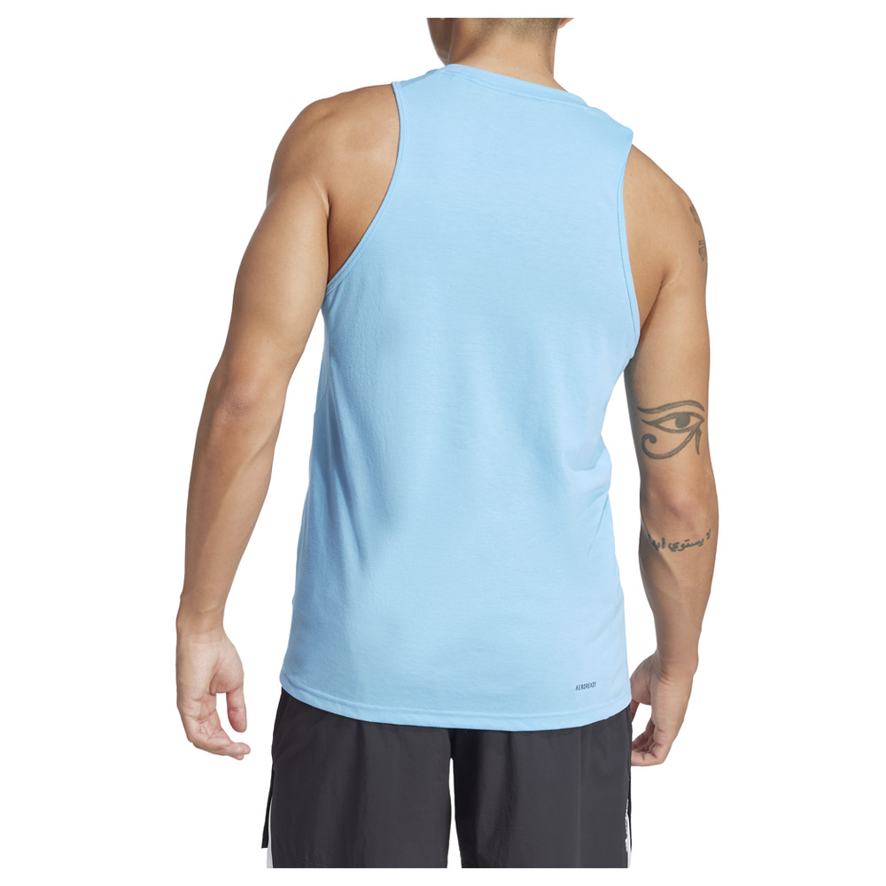 adidas Train Essentials Crew Neck Athletic Tank Top Mens Blue Casual Tops JC5372 gallery