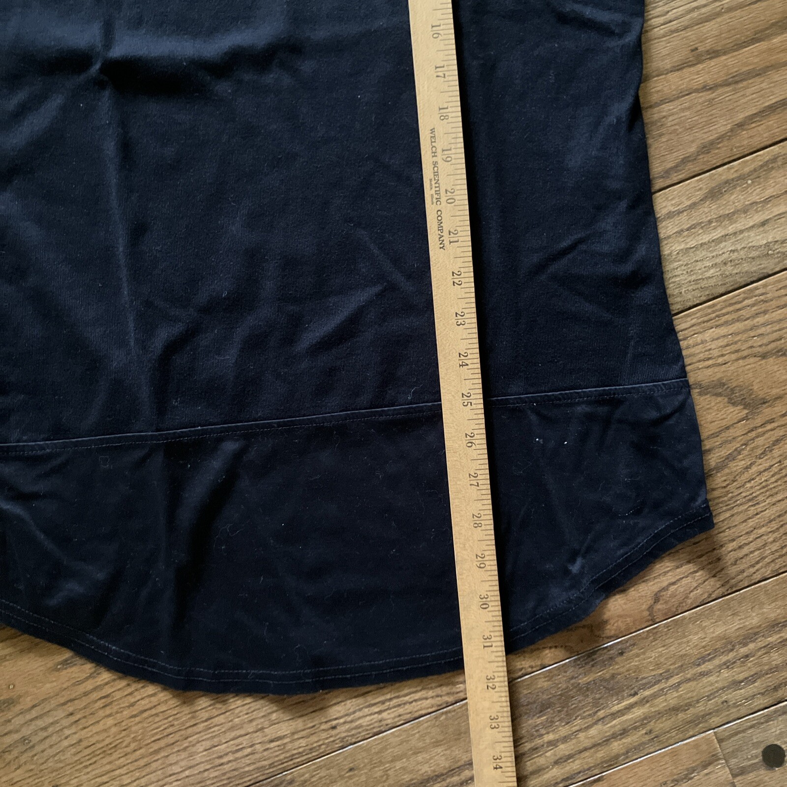 Matiere Men’s Tee T Shirt Pocket Long Asymmetrical Hem Cotton Silk Blend gallery