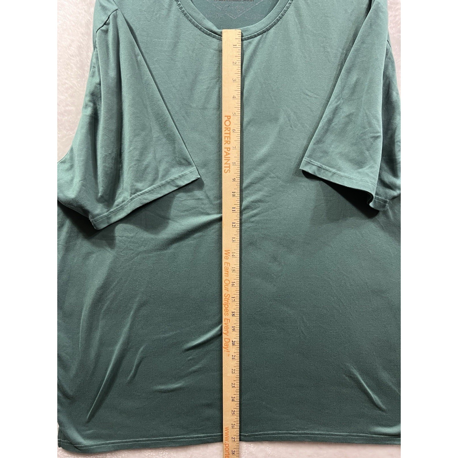 Weatherproof Vintage Men's XXL Green Performance Tee 95/5 Poly Spandex Stretch gallery