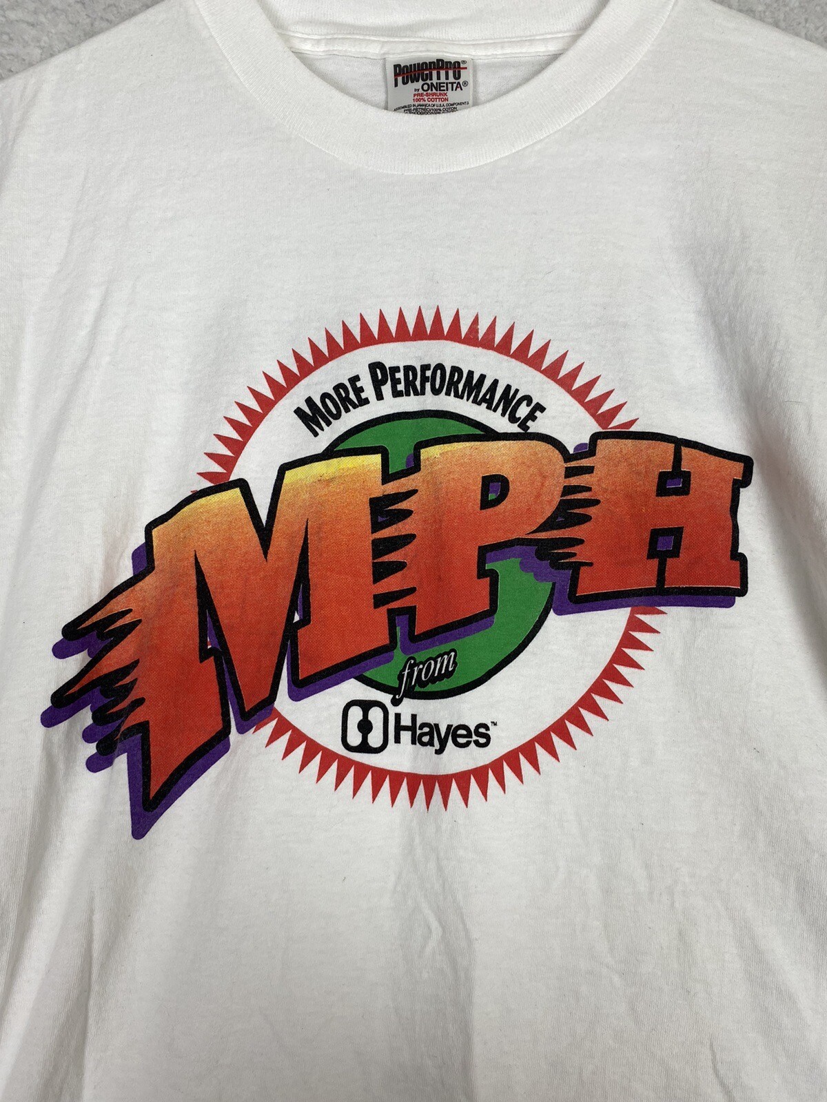 Vintage Hayes 90s Race Chrysler Dodge T Shirt Mopar Adult Mens XL gallery