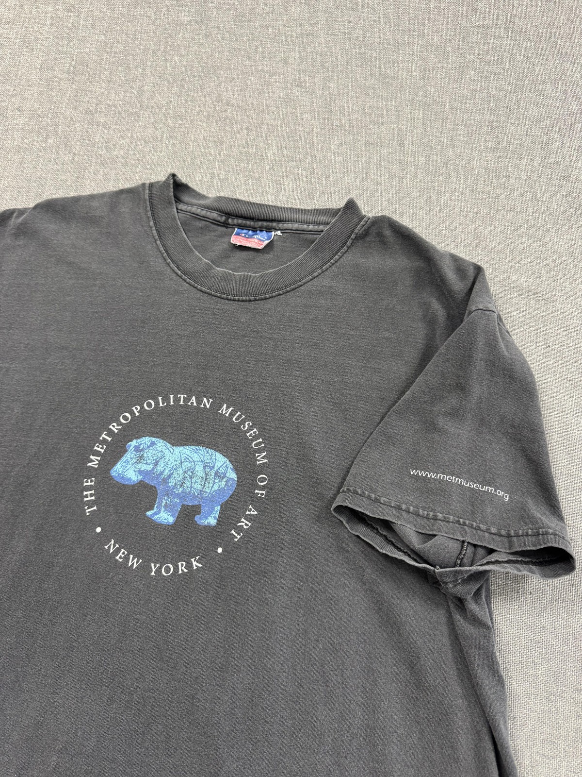 VIntage Metropolitan Museum Of Art T-Shirt Mens Large Black MOMA Hippo New York
