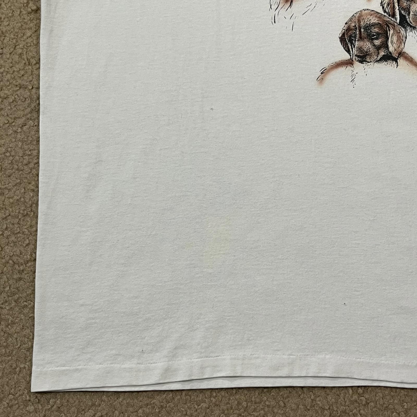 Vintage Irish Setter Dog Graphic T Shirt White Single Stitch Size 2XL gallery