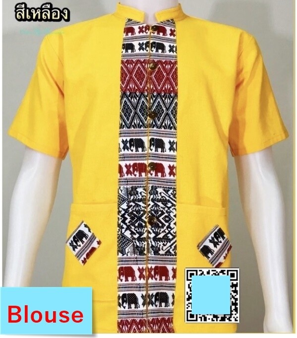 MAN's Shirt Traditional Thai Clothing Men Shirt Cotton Fabric SHORT LONG SLEEVE gallery