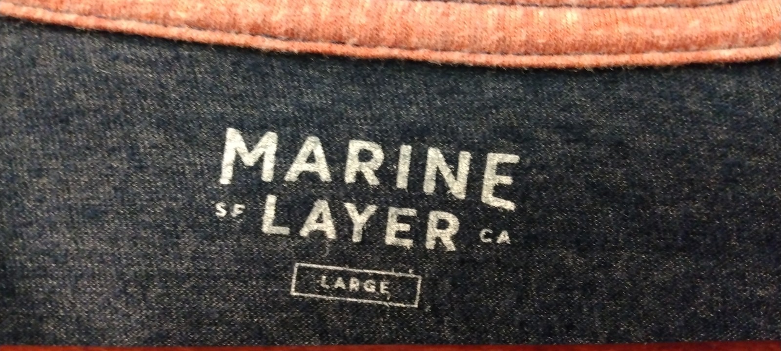 Marine Layer Shirt Men L Multi Color Heather Retro Stripe Sleeve Casual Soft Tee gallery