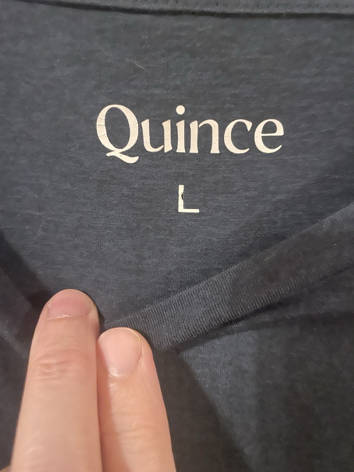 Quince Men 100% Organic Cotton Slub Crewneck Tee Deep Navy L gallery