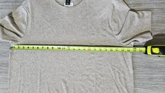 H&M Men Regular Fit Beige XL Short Sleeve T Shirt Wool Blend 2228 NWT