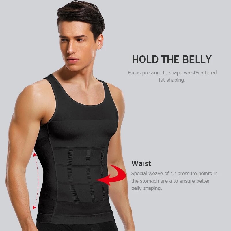 3 Packs Body Shaper Slimming Abdomen Vest Compression Shirt Tank Tops Shapewear gallery