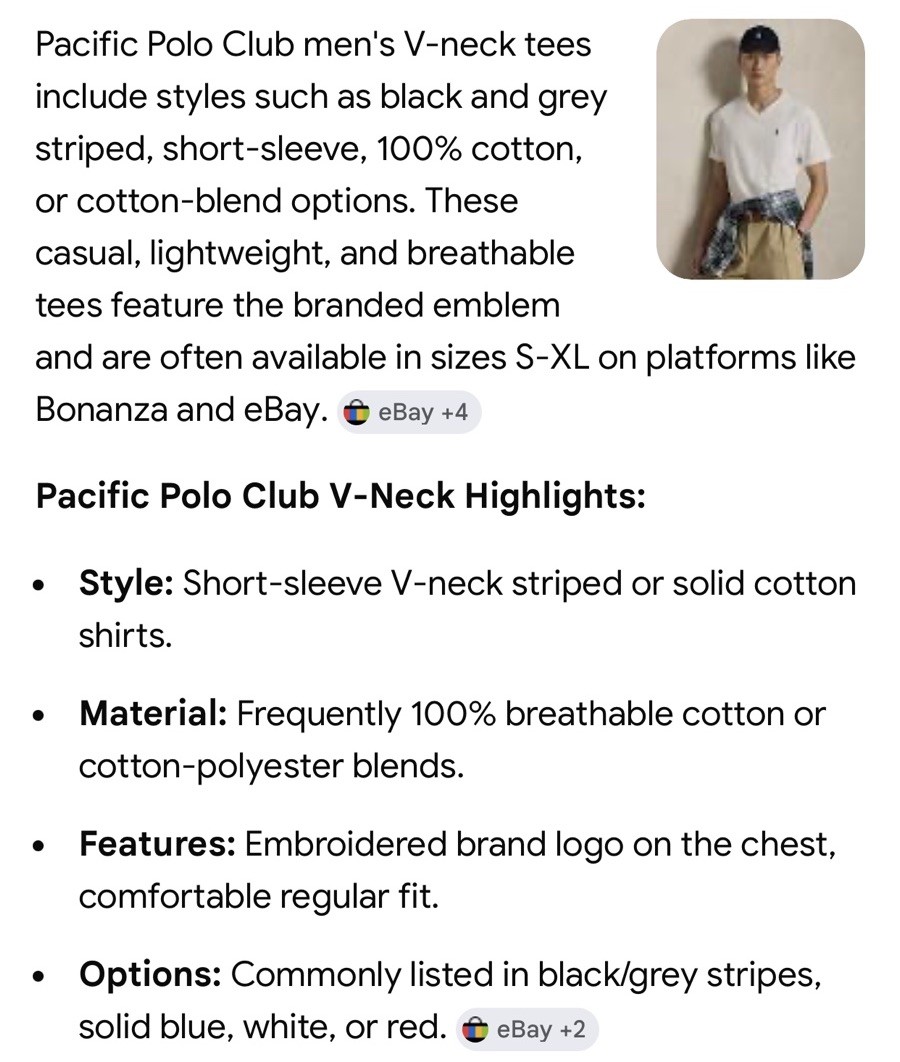 Pacific Polo Club Men’s V-Neck Tees Large Assorted Box of 3 Pack Breathable NIB gallery