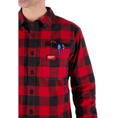 Milwaukee Men’s Large Red GRIDIRON Flannel Shirt