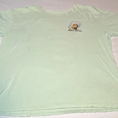 Hering’s Sand Bar Light Green Graphic Print T-Shirt Men’s Short Sleeve Hawaiian