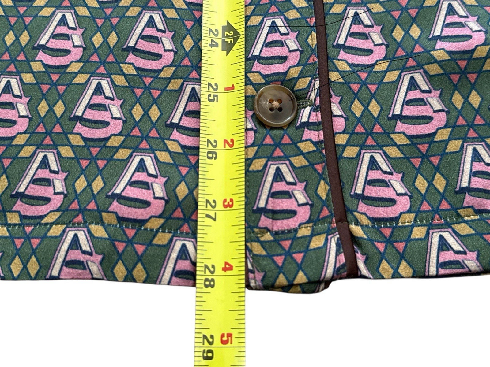NWT AlphaStyle Luxe DEFOE Printed Silk Button Up Streetwear Shirt MSRP $250 Sz M gallery