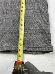 Outerknown Slub T-Shirt Men Large Gray Organic Cotton Double Cloth Lined Thermal