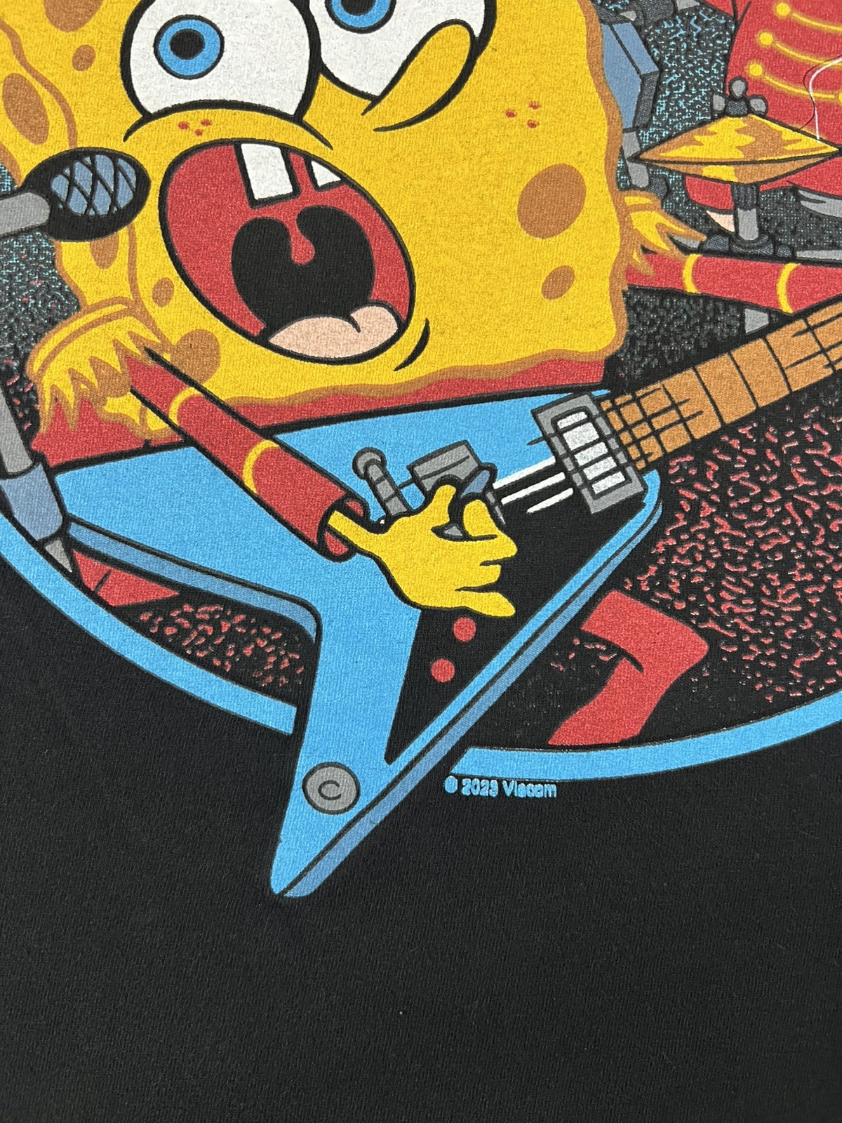 Nickelodeon SpongeBob Square Pants Black T shirt Men's Medium Short Sleeve 2023 gallery