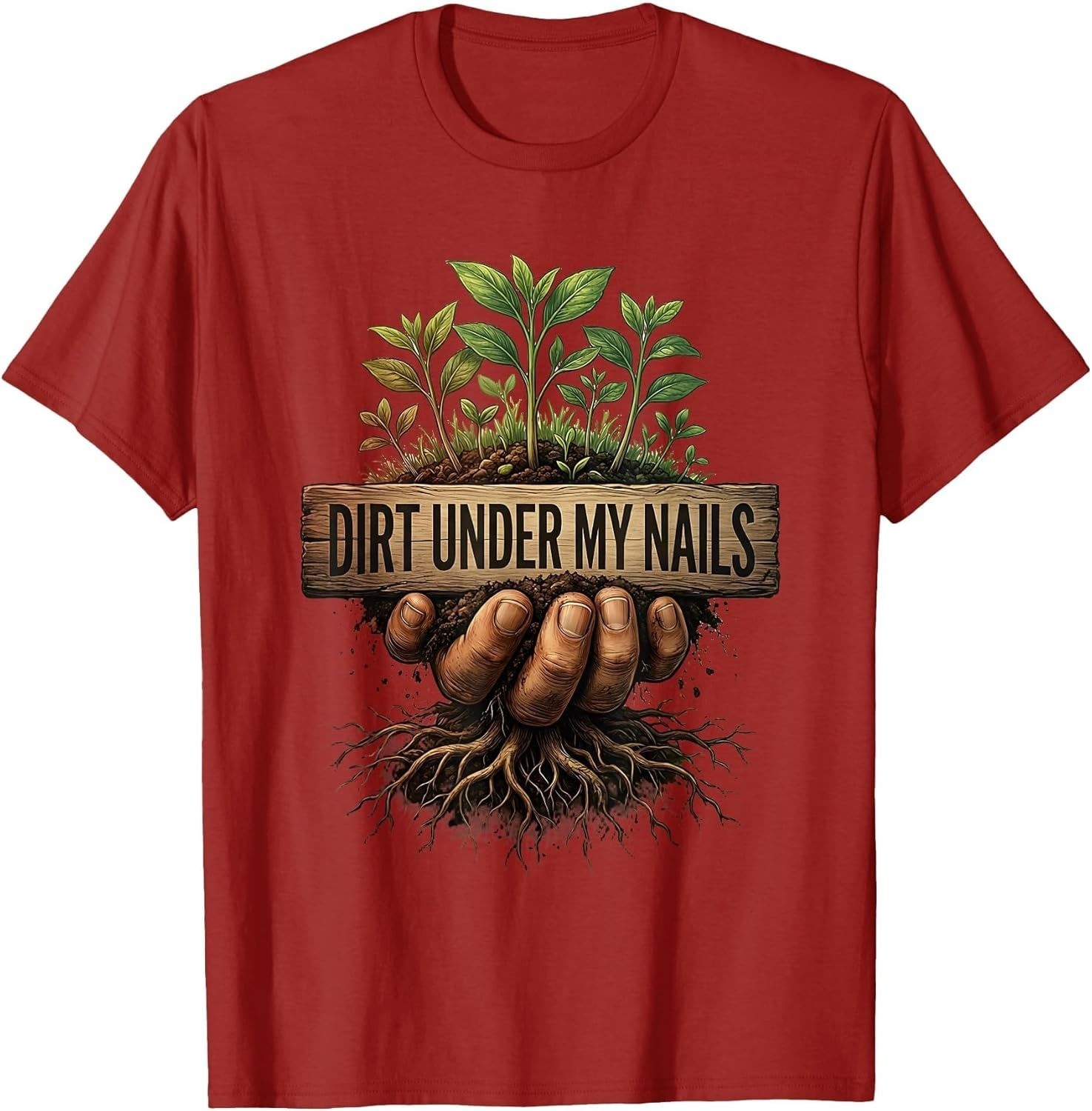 Dirt Under My Nails Gardening Design Unisex T-Shirt gallery