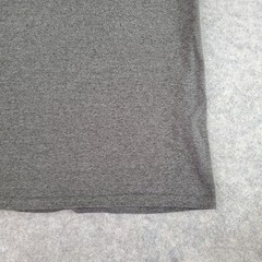 Active Shirt Mens Large Gray Crew Neck Short Sleeve Graphic Stretch Pullover